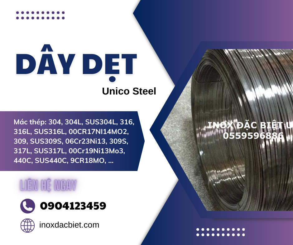 DÂY DẸT THÉP, INOX - Unico Steel